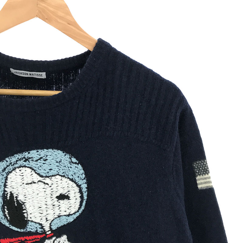 Jackson Matisse / ジャクソンマティス ウール100％ スヌーピー刺繍 ニット セーター