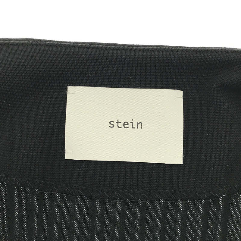 stein / シュタイン PLEATED KNIT CARDIGAN プリーツ ラウンドネック カーディガン ブルゾン ユニセックス ST.244