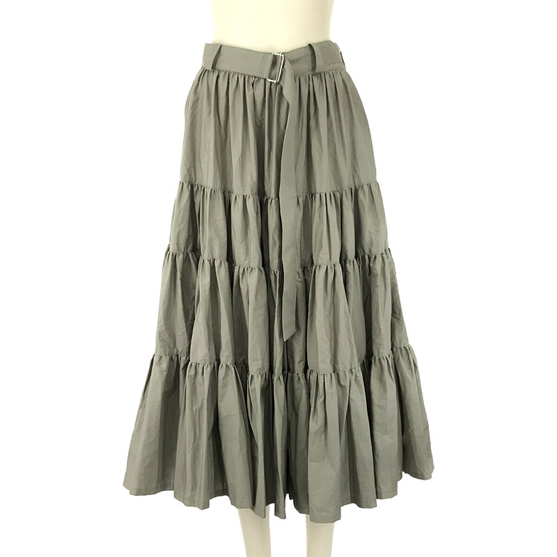 super tiered skirt スーパーティアードスカート ベルト付き