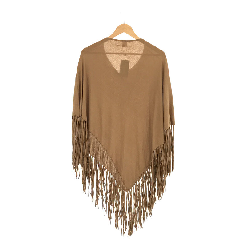 L'Appartment DEUXIEME CLASSE / アパルトモンドゥーズィエムクラス 【GOOD GRIEF/グッドグリーフ】Knit Fringe Poncho ニットフリンジポンチョ