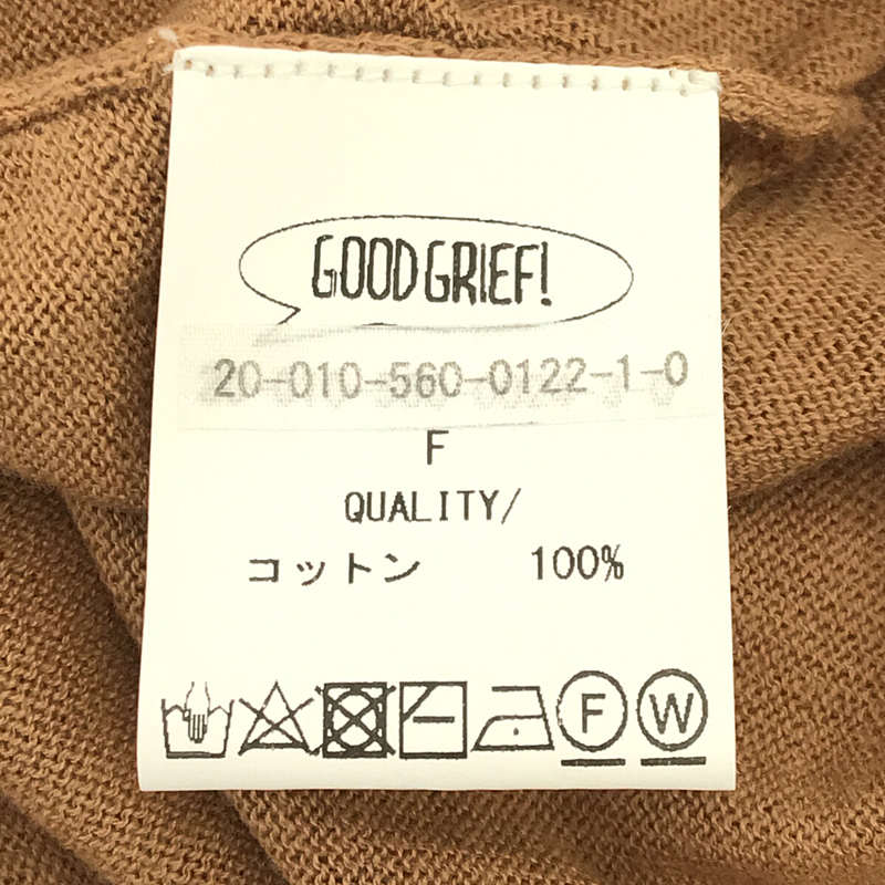 【GOOD GRIEF/グッドグリーフ】Knit Fringe Poncho ニットフリンジポンチョL'Appartment DEUXIEME  CLASSE / アパルトモンドゥーズィエムクラス