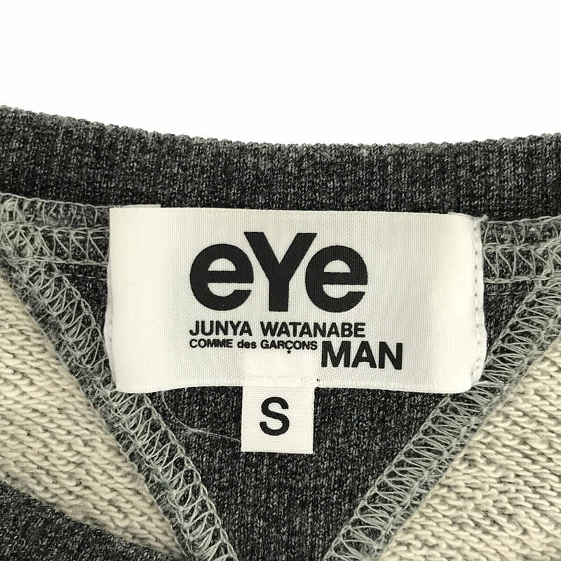 コットン クルーネック スウェット プルオーバーeye JUNYA WATANABE COMME des GARCONS MAN /  アイジュンヤワタナベコムデギャルソンマン