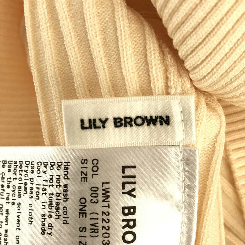 LILY BROWN / リリーブラウン シアードッキングレイヤードニットトップス ブラウス