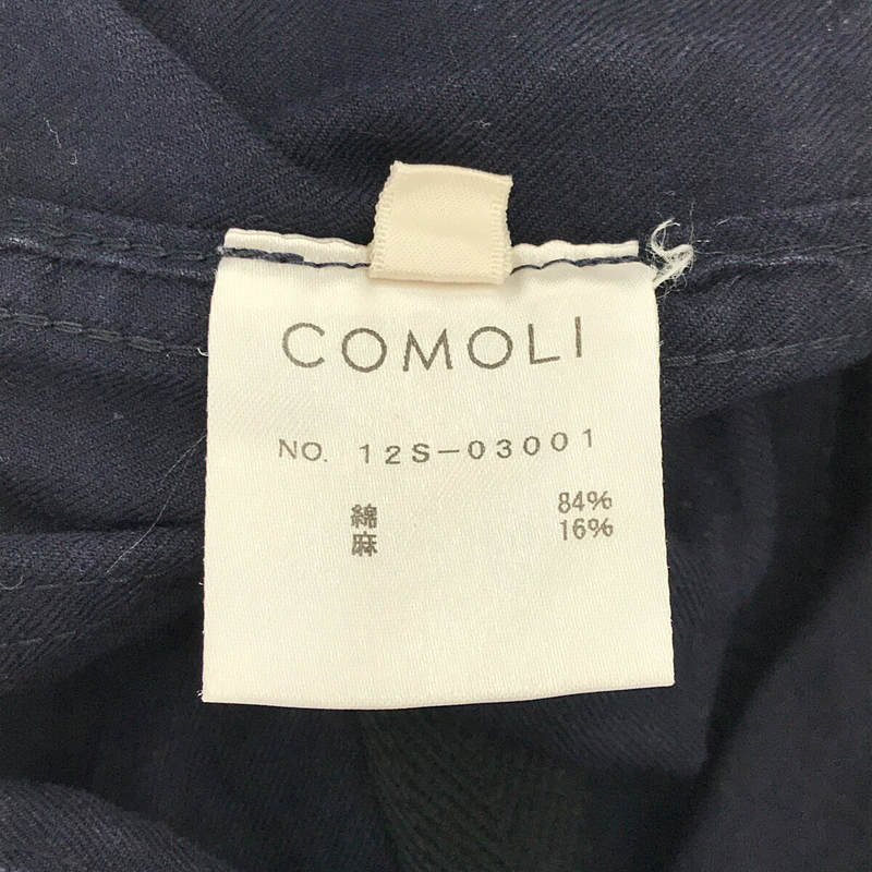 COMOLI / コモリ コットン ベルテッド チノ パンツ