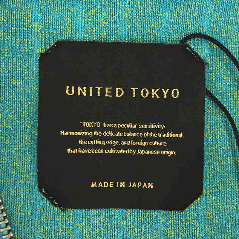 UNITED TOKYO / ユナイテッド トウキョウ 2Way melange glide knit onepiece メランジ グライド ハーフジップ ニット ワンピース