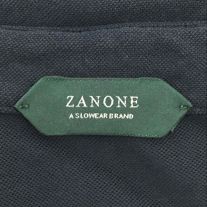 ZANONE / ザノーネ シェルボタン コットン ポロシャツ