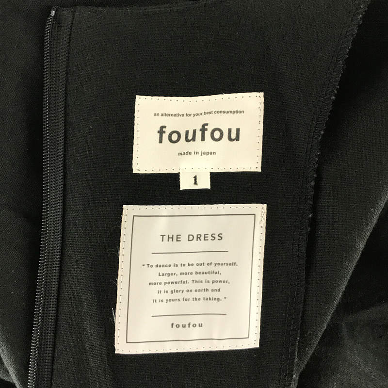 foufou / フーフー THE DRESS #00 cotton linen rendezvous one piece コットンリネンランデブーワンピース