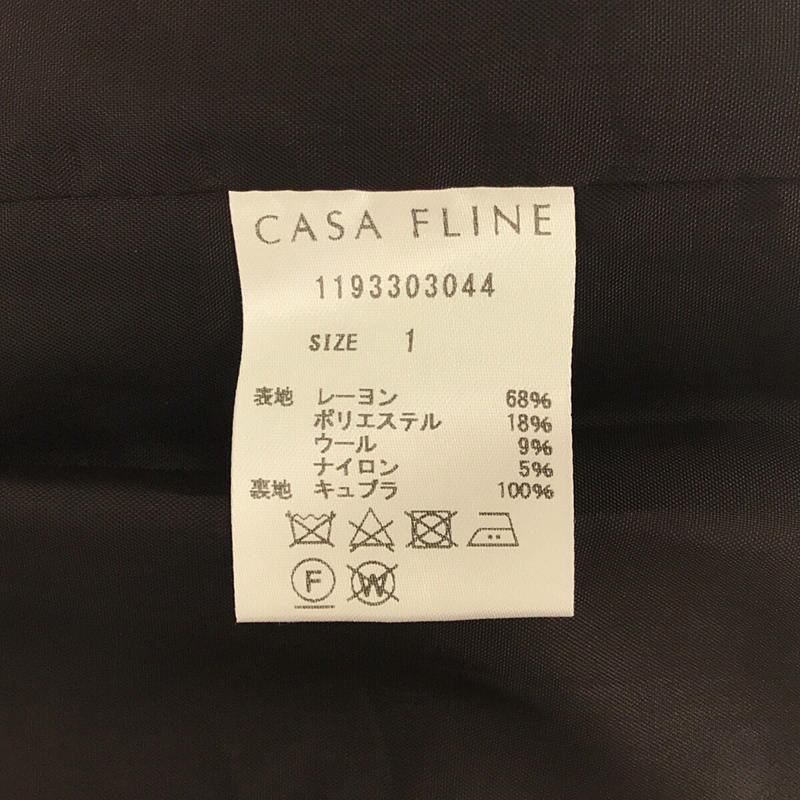 CASA FLINE / カーサフライン ライトファブリックタックパンツ