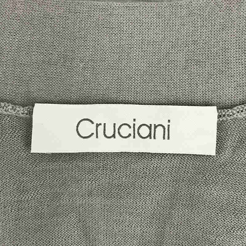 Cruciani / クルチアーニ イタリア製 カシミヤ シルク サイド スリット ロング カーディガン