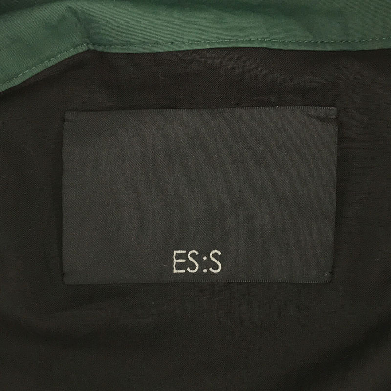 ES:S / エス ウォータープルーフ ナイロン ステンカラー コート