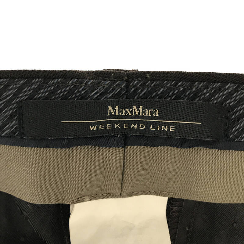 WEEKEND MAX MARA / ウィークエンド マックスマーラ Modern Trouser ウール ストレッチ モダン トラウザー スラックス