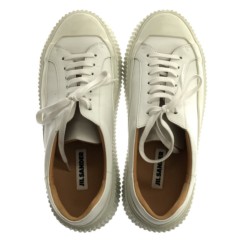 JIL SANDER / ジルサンダー SMOOTH LEATHER SNEAKER JI32535A レザー スニーカー タグ・保存袋有