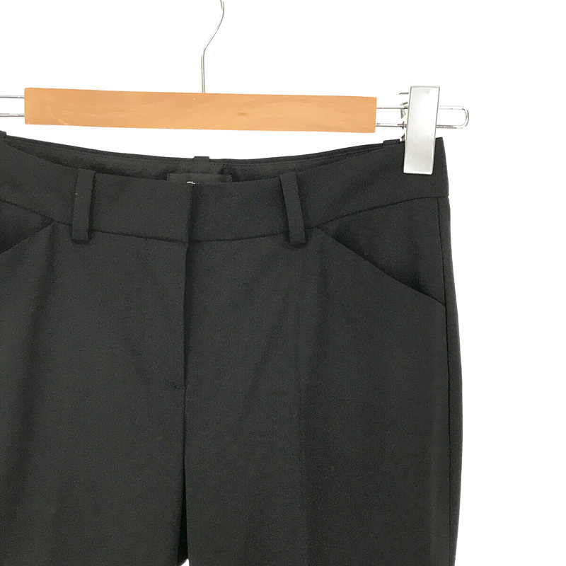 その他 ウール ストレッチ センタープレス ストレート スラックス