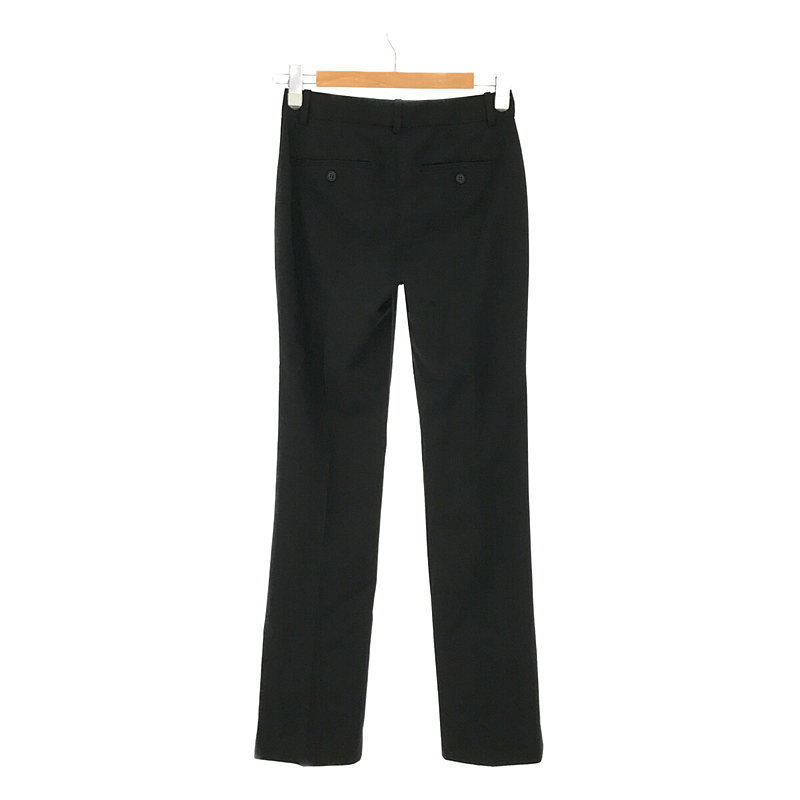 その他 ウール ストレッチ センタープレス ストレート スラックス