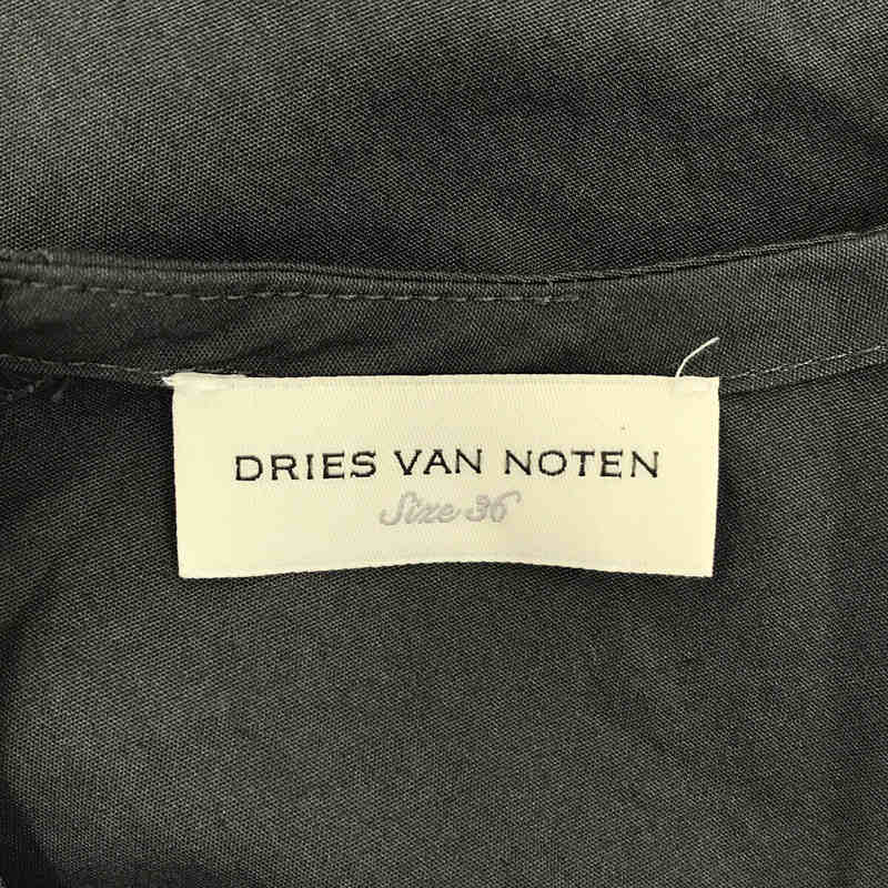 DRIES VAN NOTEN / ドリスヴァンノッテン コットン パネル 切替 クルーネック プルオーバー ブラウス