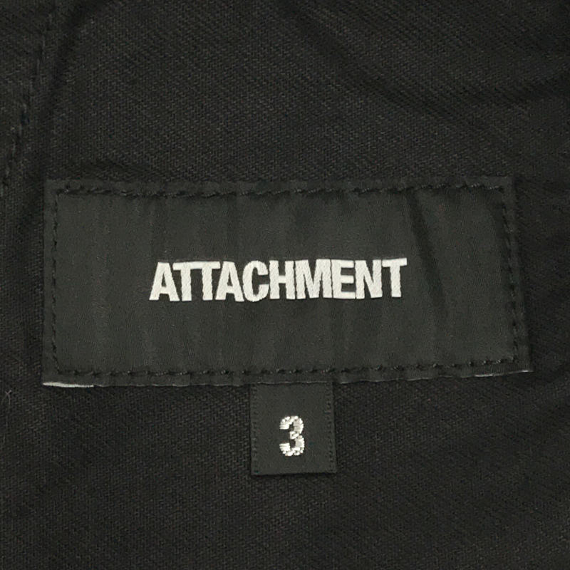 ATTACHMENT / アタッチメント 10/1×20/1 ハイパワー ストレッチ ツイル バイカー イージー パンツ