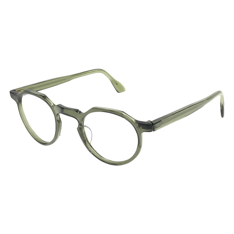 【美品】  Lesca Lunetier / レスカルネティエ | Vintage / クラウンパント メガネ 眼鏡 レンズなし | グリーン