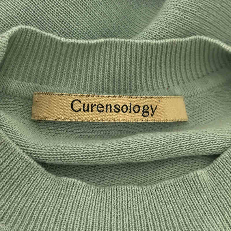 Curensology / カレンソロジー Curensology / カレンソロジー | ギャザー 切替 コットン ニット ロング ワンピース | F | ミントグリーン | レディース