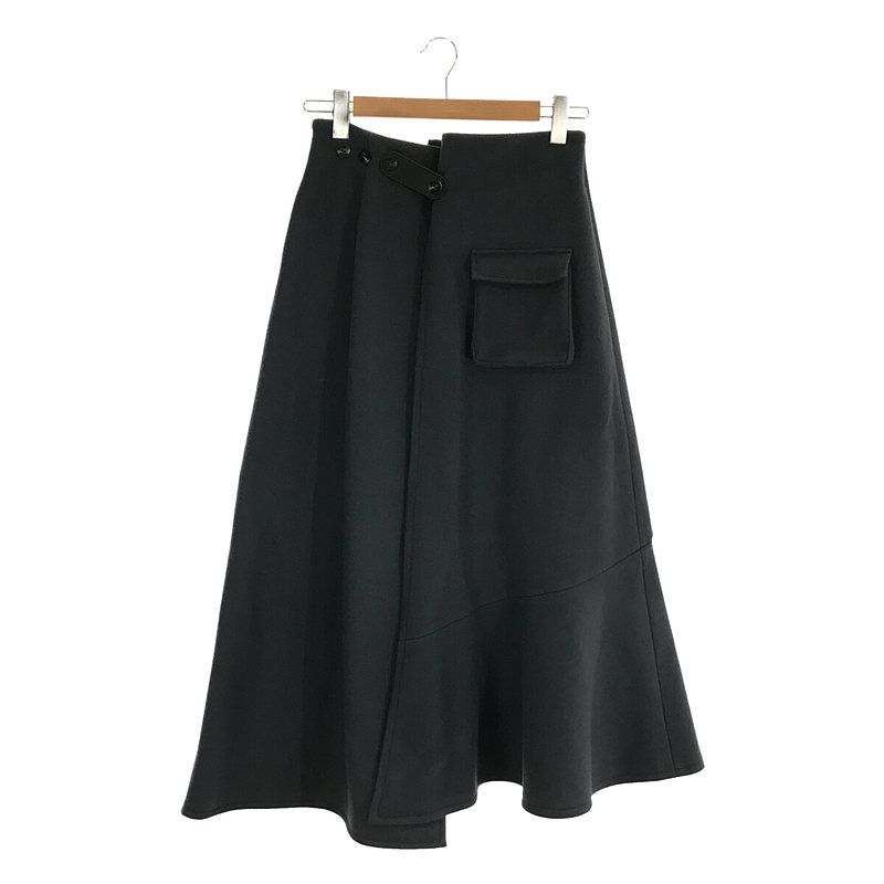 UNDRESSED DUFFLE DETAIL SKIRT アシンメトリー ラップ ダッフル スカートAMERI / アメリ