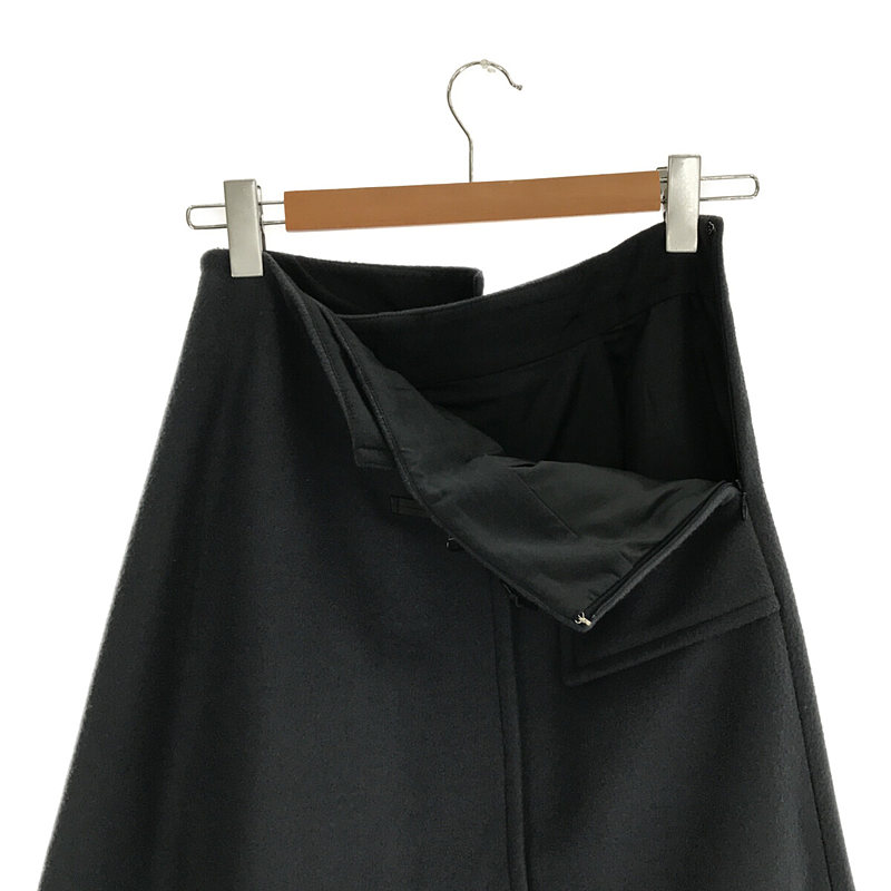 AMERI / アメリ UNDRESSED DUFFLE DETAIL SKIRT アシンメトリー ラップ ダッフル スカート