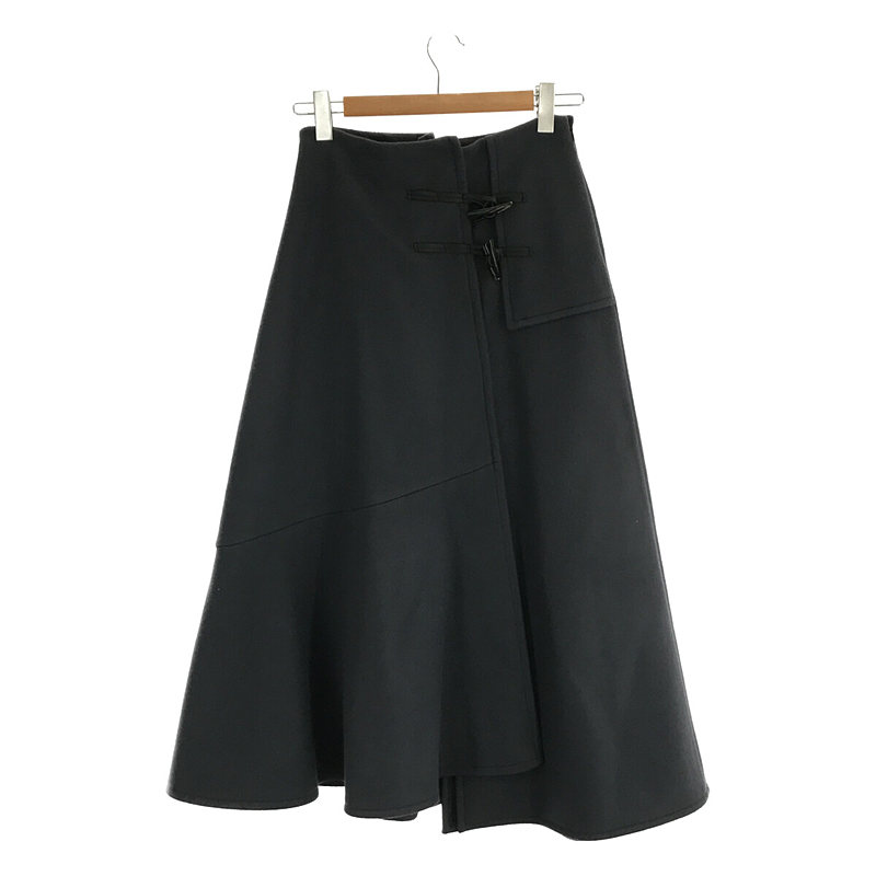 UNDRESSED DUFFLE DETAIL SKIRT アシンメトリー ラップ ダッフル スカートAMERI / アメリ