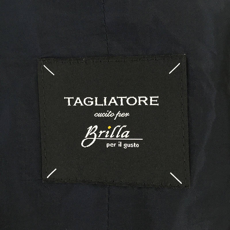 TAGLIATORE / タリアトーレ イタリア製 BRIAN/F ウールストライプ メタル ボタン ジレ ベスト
