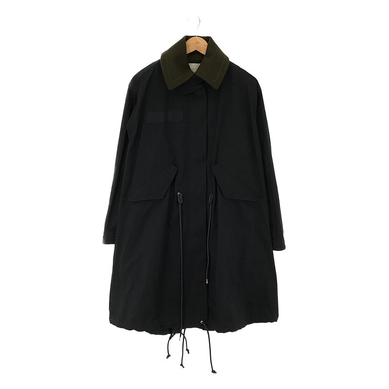 【美品】sacai ドッキングレイヤードペプラニットワンピース コットン100%