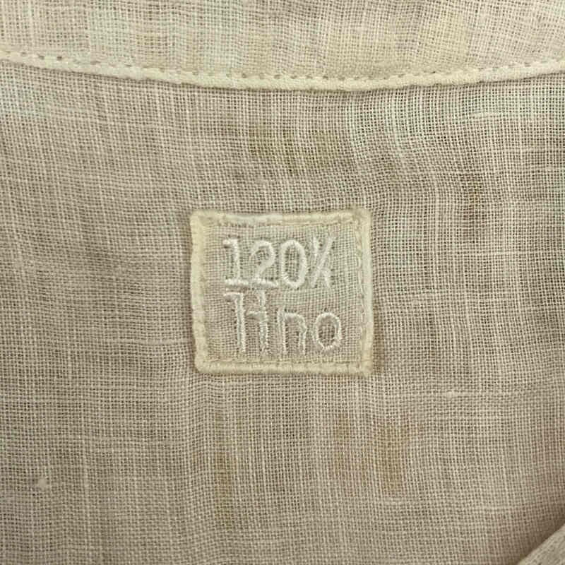 120% lino / １２０パーセントリノ リネン Ｖネック プルオーバー シャツ カットソー トップス