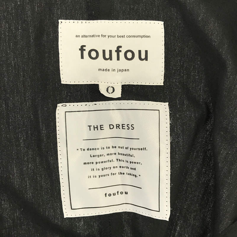 foufou / フーフー THE DRESS #01 rendezvous shirts one piece ランデブーシャツワンピース サイドポケット付き