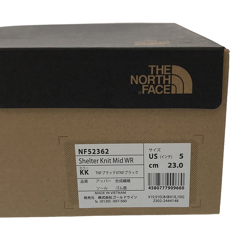 THE NORTH FACE / ザノースフェイス Shelter Knit Mid WR / シェルター ニット ミッド ウォーターレペレント ショートブーツ