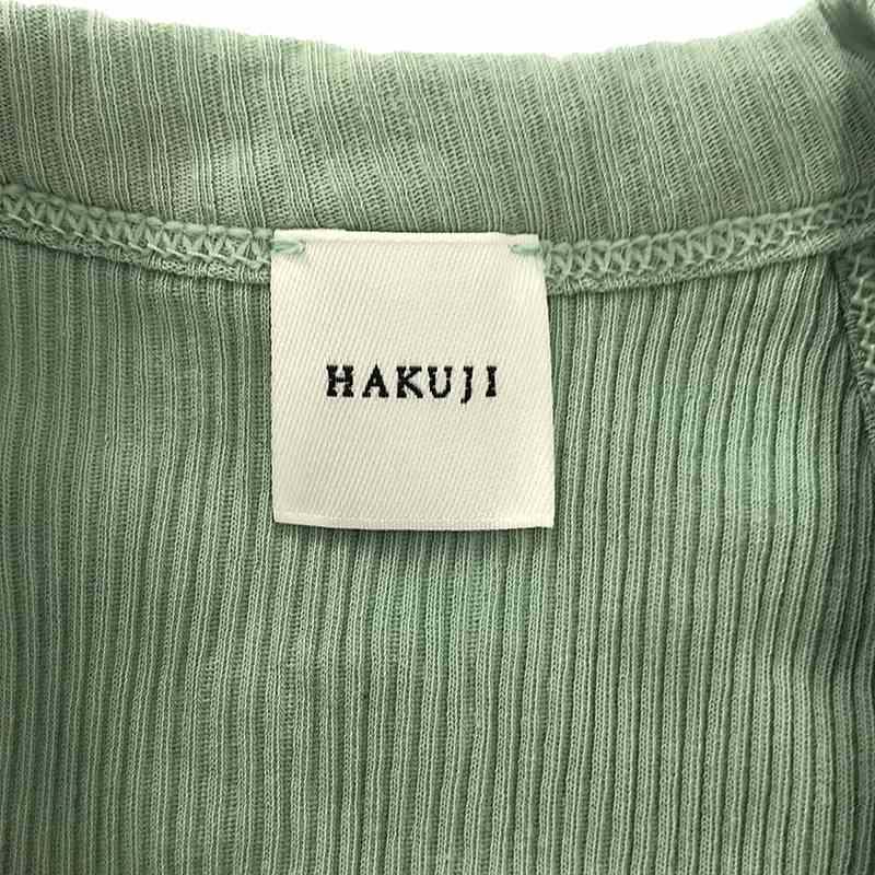 HAKUJI / ハクジ Cotton Bra Tank カップ付き コットン ブラ タンクトップ