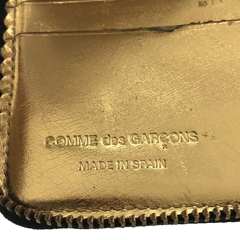 COMME des GARCONS / コムデギャルソン MIRROR INSIDE ZIP WALLET / レザー ジップ コンパクト ウォレット 財布