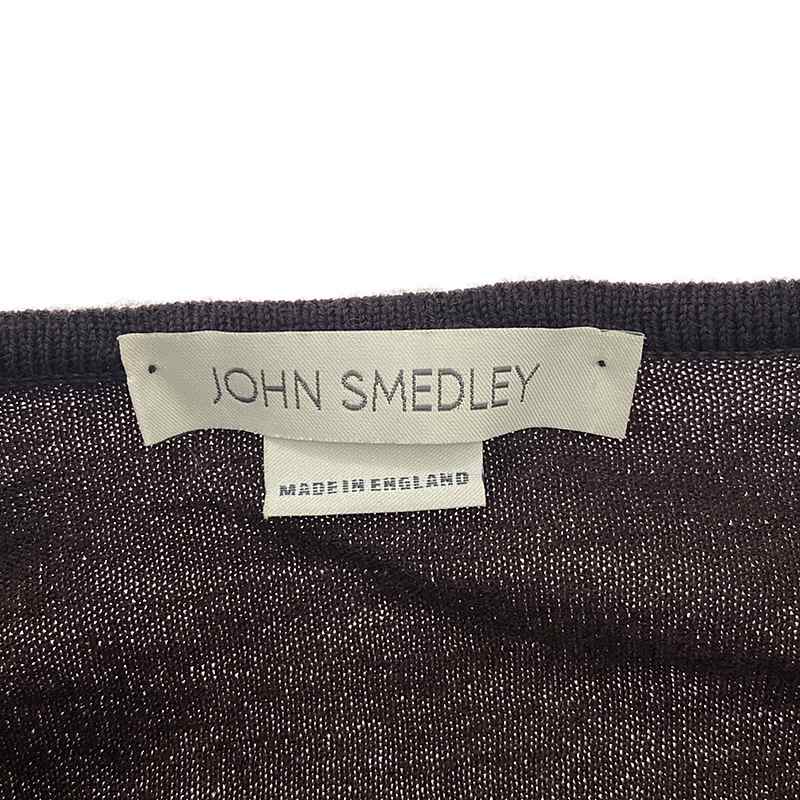 JOHN SMEDLEY / ジョンスメドレー メリノウール ハイゲージ Vネックニット