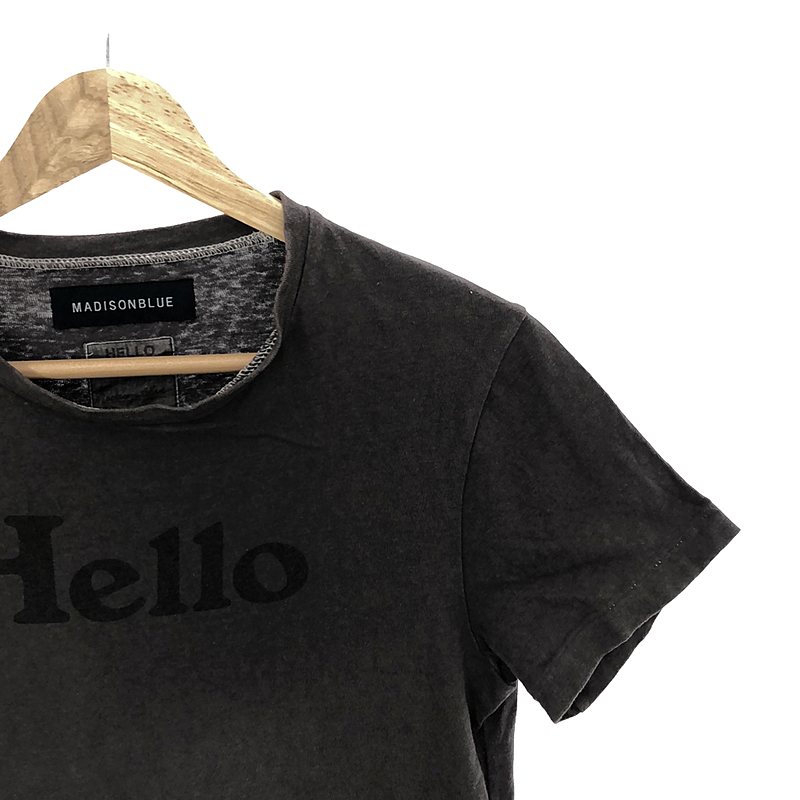 MADISON BLUE / マディソンブルー HELLO CREW NECK TEE プリント クルーネック Tシャツ