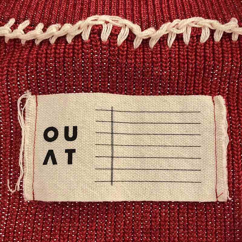 OUAT / オーユーエーティー OFFICE CARDIGAN / ステッチワーク ニット カーディガン