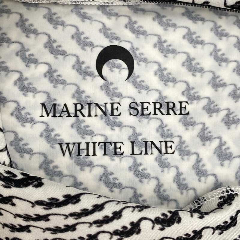 MARINE SERRE / マリーンセル SECOND SKIN TURTLENECK TOP トカゲプリント タートルネック カットソー ロンT