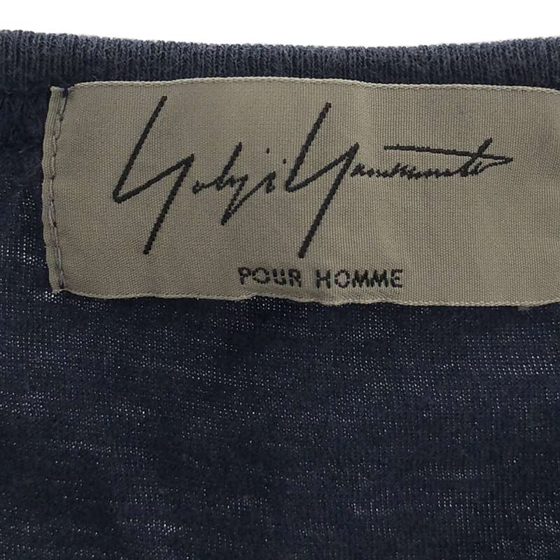 YOHJI YAMAMOTO POUR HOMME / ヨウジヤマモトプールオム ダメージ加工 スリット ロング カットソー