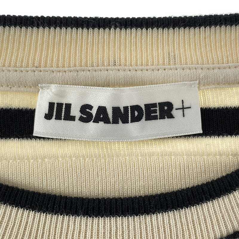 JIL SANDER+ / ジルサンダープラス バッグロゴ ボーダー カットソー