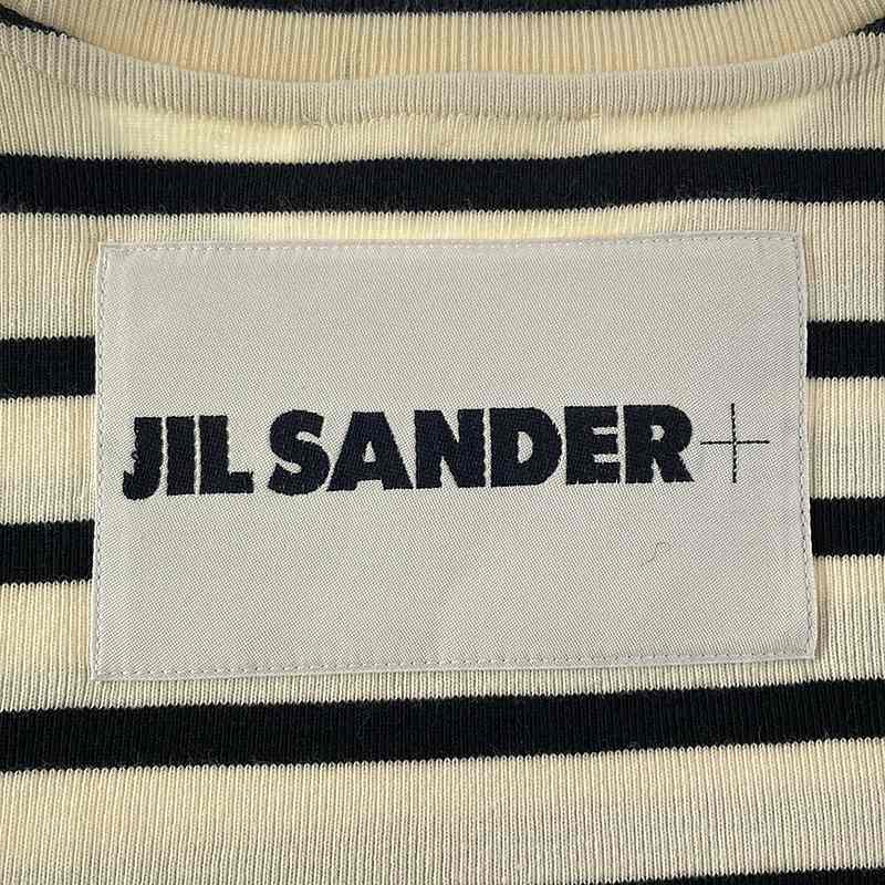 JIL SANDER+ / ジルサンダープラス バッグロゴ ボーダー カットソー