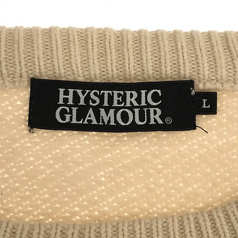 HYSTERIC GLAMOUR / ヒステリックグラマー IM WITH THE BAND pt ウール混 クルーネックニット