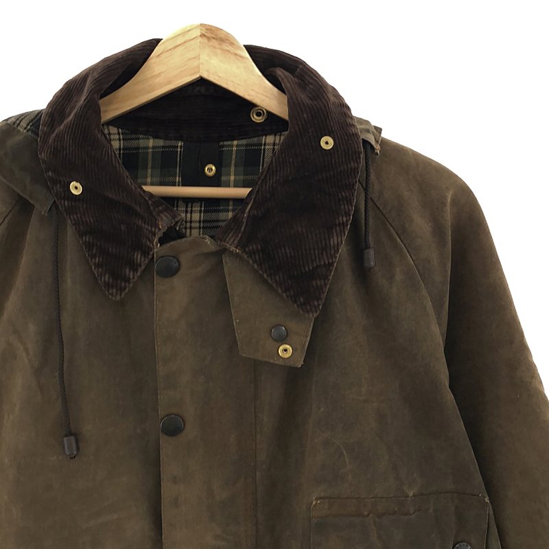 Barbour / バブアー 80s ヴィンテージ SOLOWAY ZIPPER ソルウェイジッパー 3ワラント オイルドコットン フーデッドジャケット