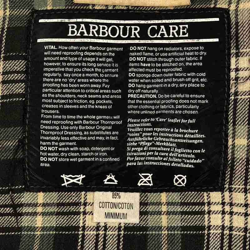 Barbour / バブアー 80s ヴィンテージ SOLOWAY ZIPPER ソルウェイジッパー 3ワラント オイルドコットン フーデッドジャケット