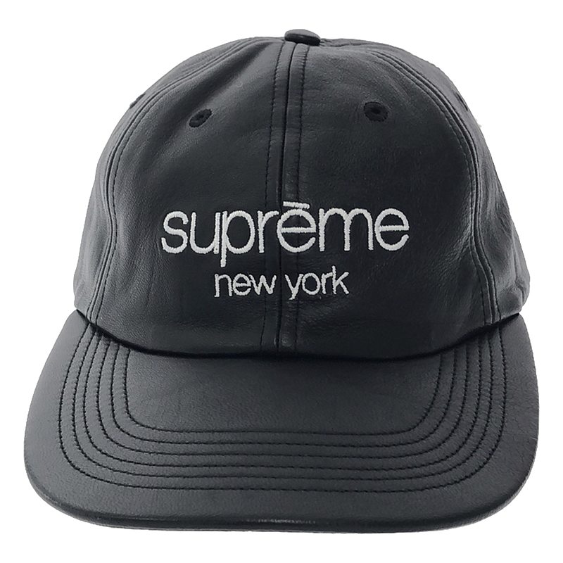 SUPREME / シュプリーム Leather Classic Logo 6-Panel Cap / ロゴ レザーキャップ 帽子 / ユニセックス