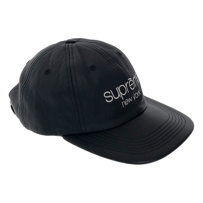 SUPREME / シュプリーム Leather Classic Logo 6-Panel Cap / ロゴ レザーキャップ 帽子 / ユニセックス