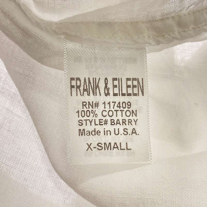 Frank&Eileen / フランクアンドアイリーン コットン スキッパーシャツ