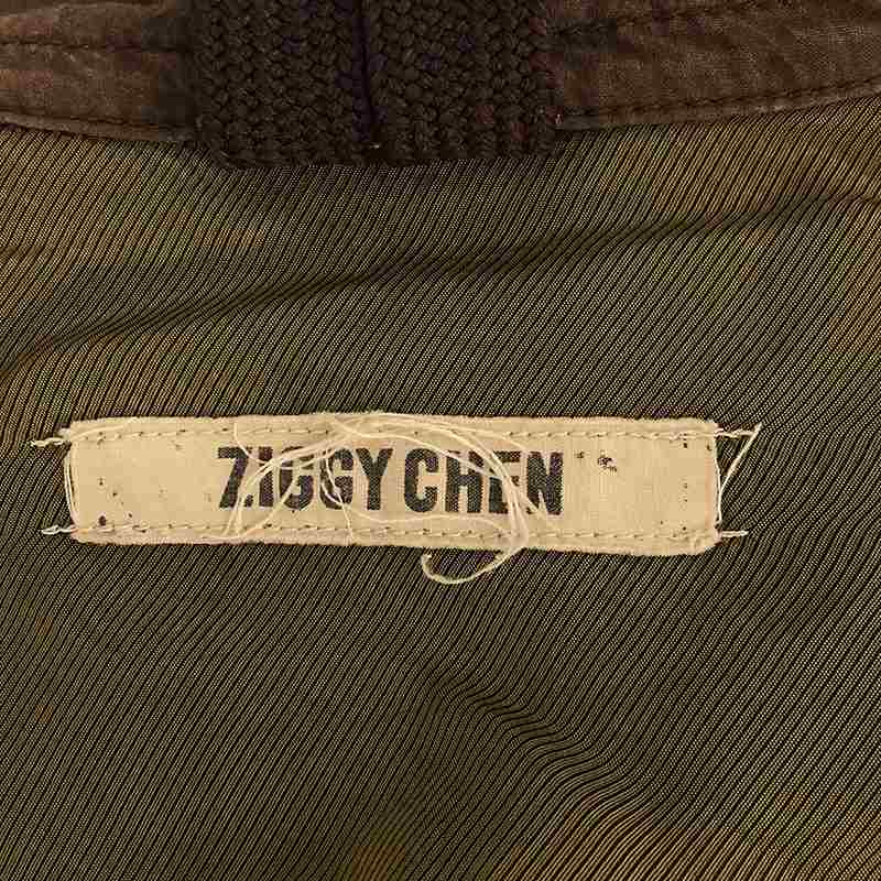 ziggy chen / ジギーチェン コットン バンドカラー オーバーシャツ ジャケット