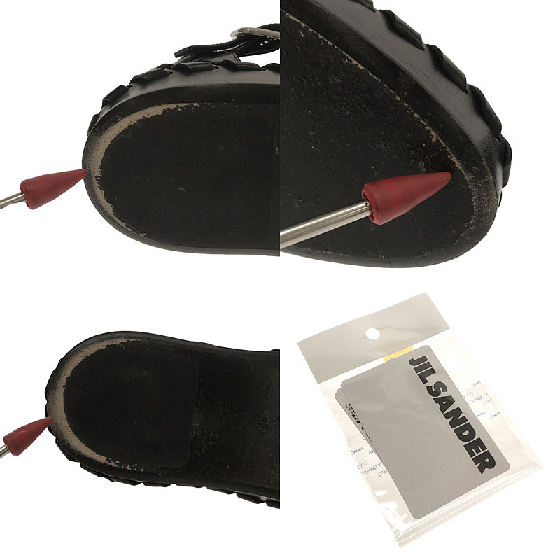 JIL SANDER / ジルサンダー Woven Leather Flat Sandal サンダル