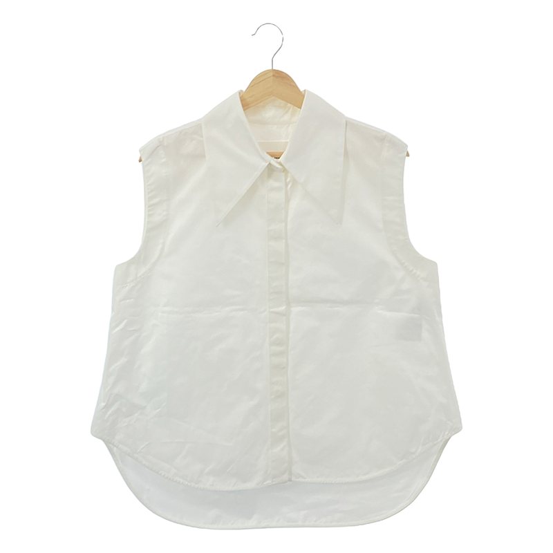 Sleeveless Buttoned Shirt ノースリーブシャツ