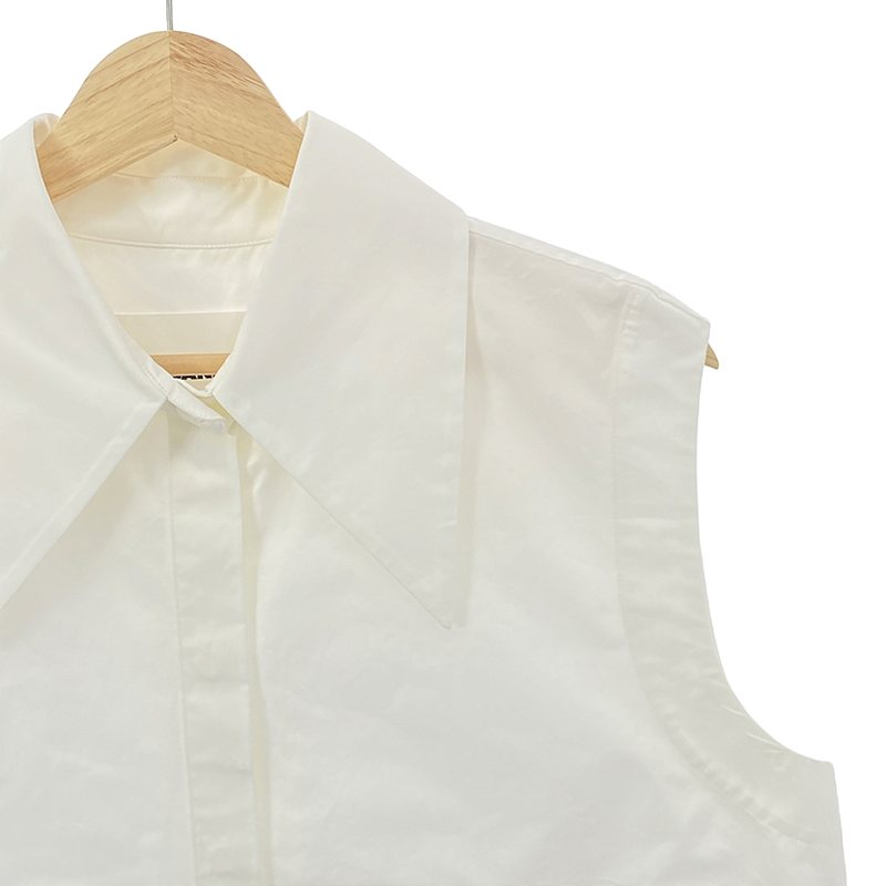 JIL SANDER / ジルサンダー Sleeveless Buttoned Shirt ノースリーブシャツ