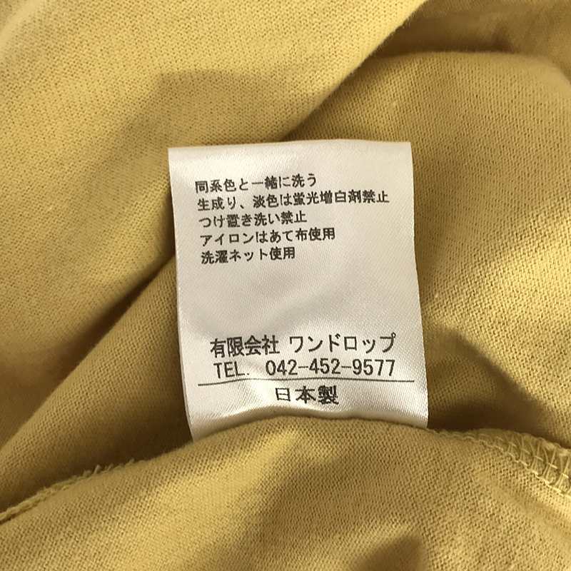 TRAVAIL MANUEL / トラバイユマニュアル クラシック天竺スリット クルーネックTシャツ